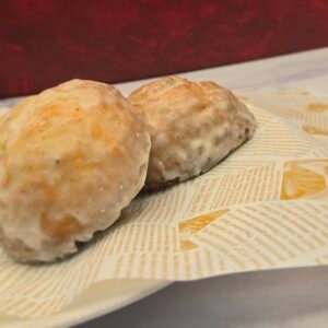 citrus scones with lemon ginger glaze